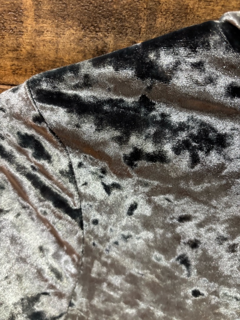 Kimchi Blue Crushed Velvet Long Sleeve Turtleneck Dress - Picture 3 of 7